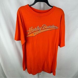 Harley Davidson Men’s Orange Myrtle Beach Shirt Size XL